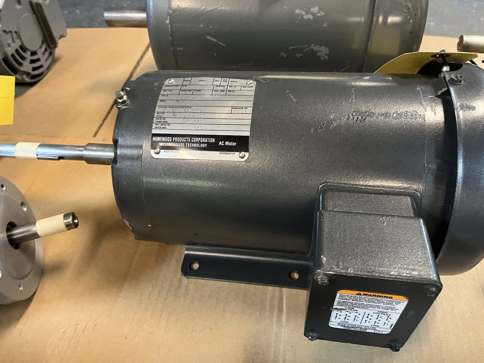 WESTINGHOUSE,SBDP,PUMP MOTOR 3HP 3PH 3440RPM 230/460V 145TZ