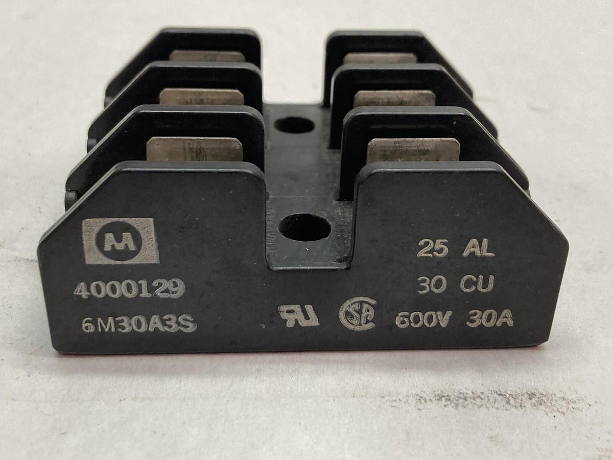 Used Marathon,6M30A3S,Fuse Holder 600V 30A