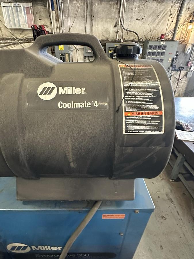 Used Miller,Syncrowave 350,350 Amp Portable Tig Welder w/Coolmate 4 Chiller 1PH