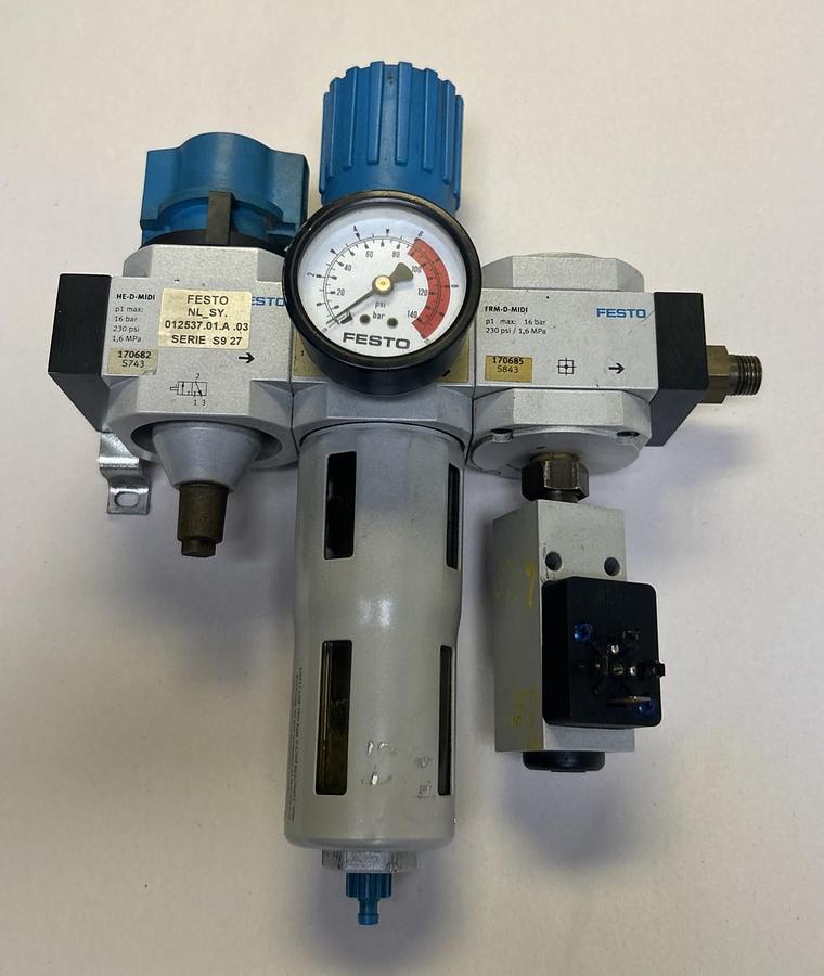 Used FESTO,LFR-D-7-MIDI,FILTER REGULATOR