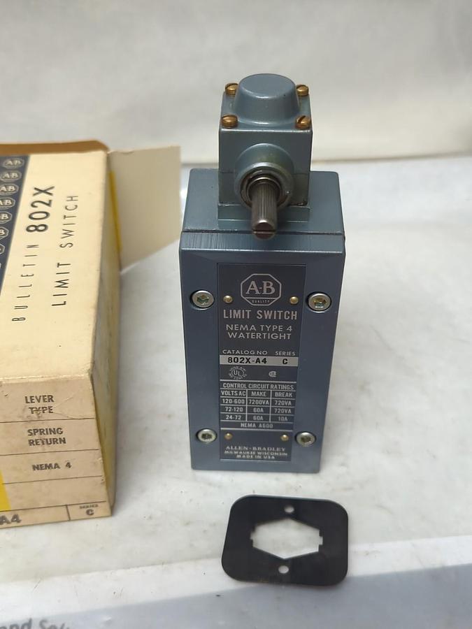 ALLEN BRADLEY,802X-A4,LIMIT SWITCH SERIES C NEMA 4 NOS