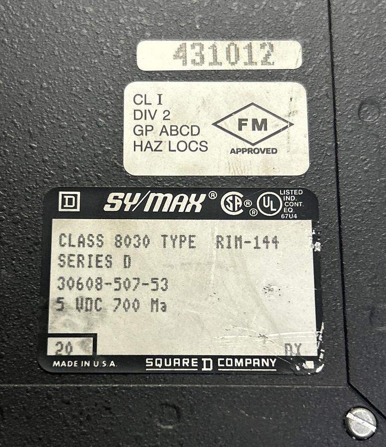 Used SYMAX,8030-RIM-144,INPUT MODULE