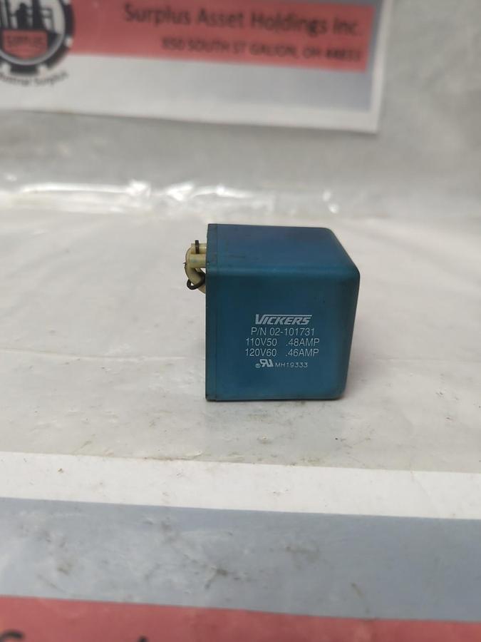Used VICKERS,02-101731,2-WIRE SOLENOID COIL PRE-OWNED