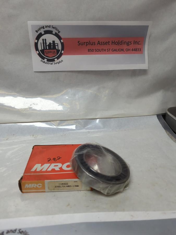 MRC,112KSZZ,RUBBER SEALED DEEP GROOVE BALL BEARING NOS