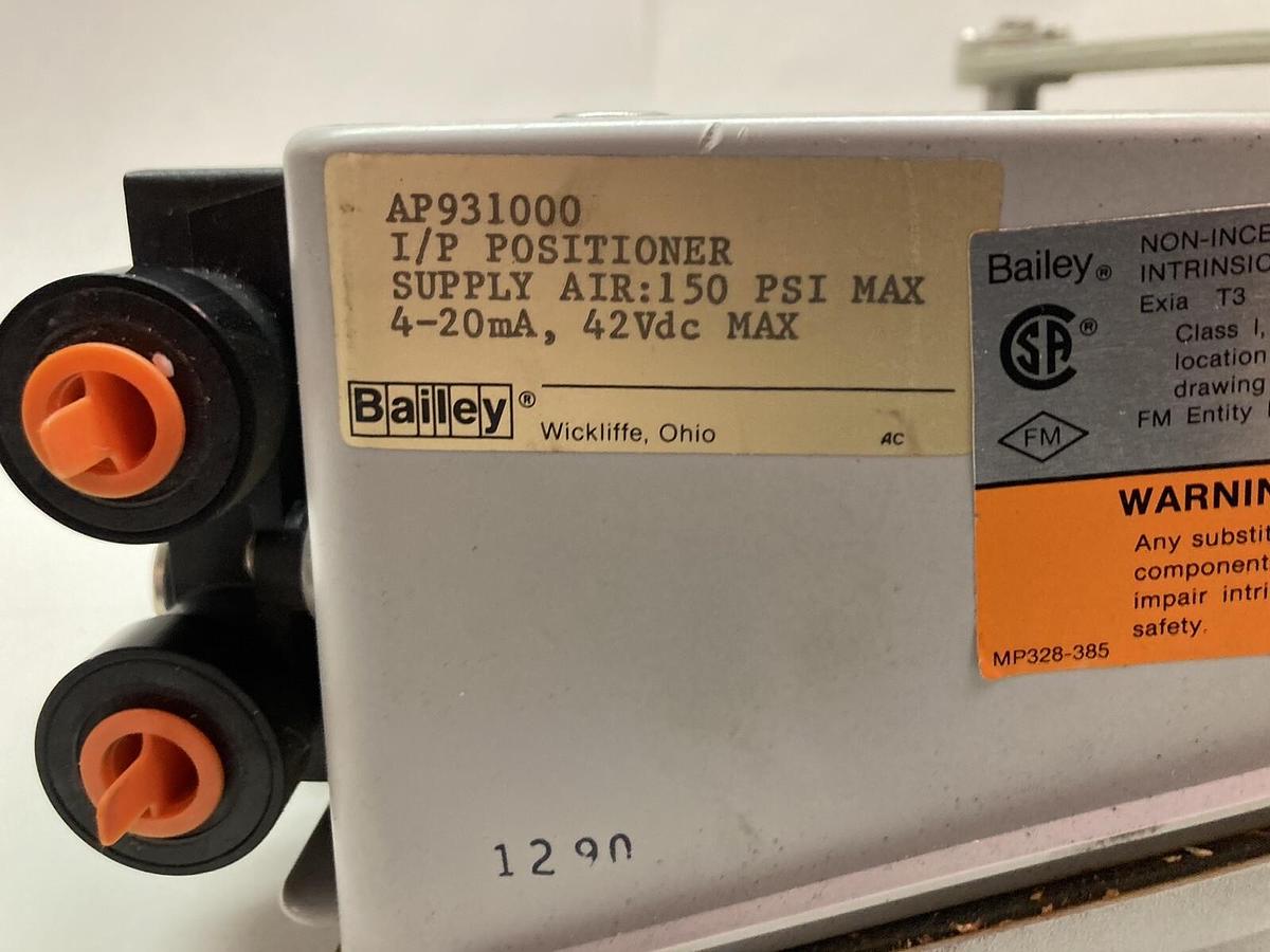 Bailey,AP931000,Series 10 I/P Positioner 150 PSI 42VDC