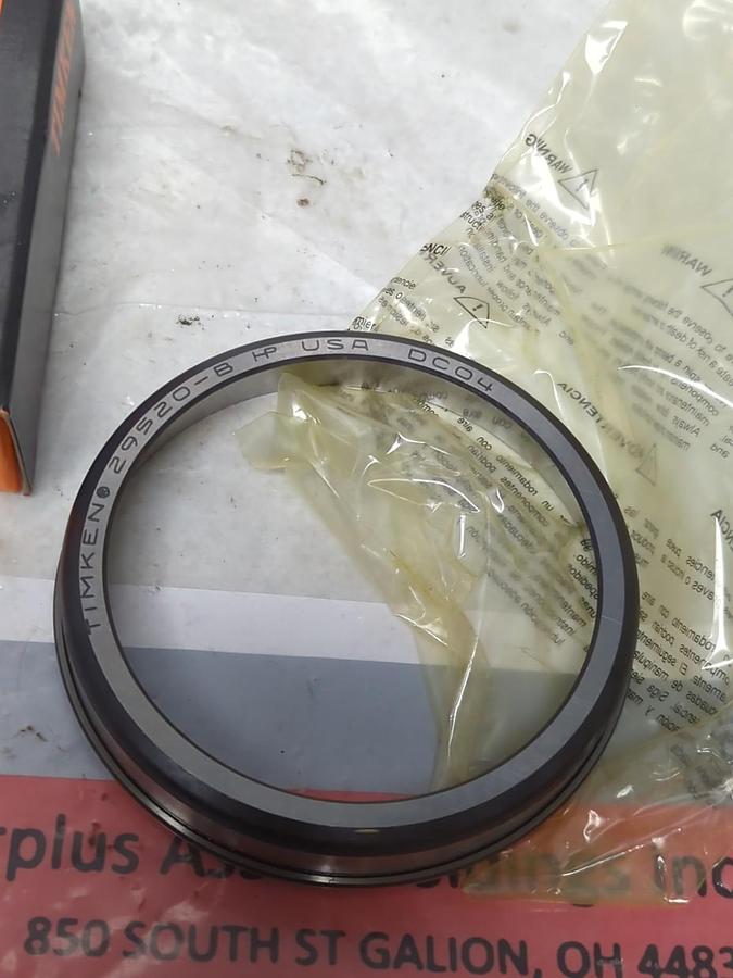 TIMKEN,29520B,FLANGED ROLLER BEARING CUP NOS