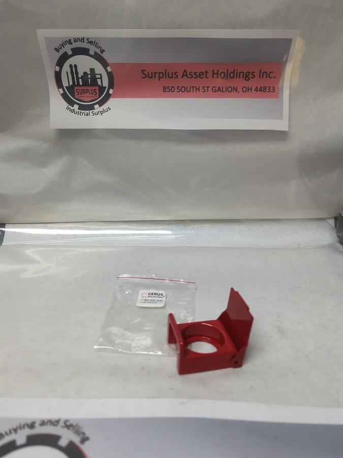 CERUS,CB2BZ7,RED METAL PUSHBUTTON COVER NOS