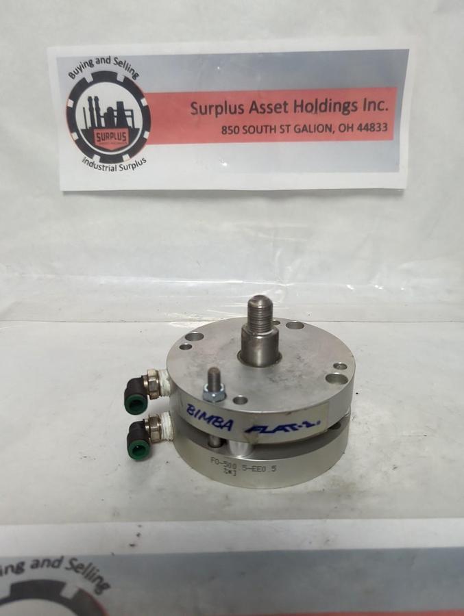 Used BIMBA,FO-500.5-EE0.5,FLAT PNEUMATIC AIR CYLINDER PRE-OWNED
