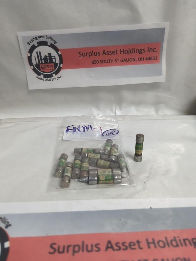 Used COOPER BUSSMANN,FNM-1,FUSETRON 1 AMP FUSE LOT OF 13 PRE-OWNED