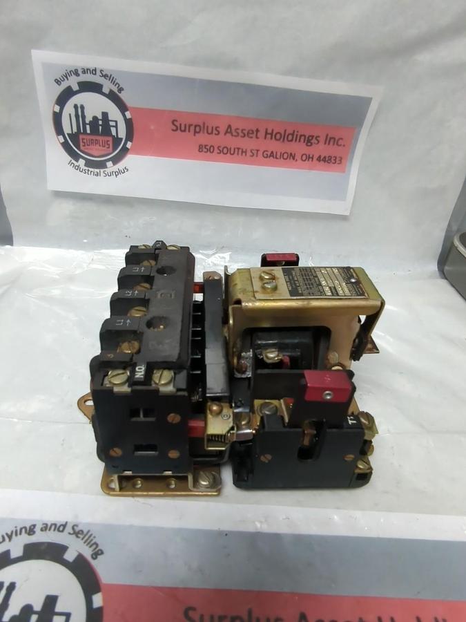 Used SQUARE D,8536 C0-3,MOTOR STARTER RELAY SERIES B PRE-OWNED