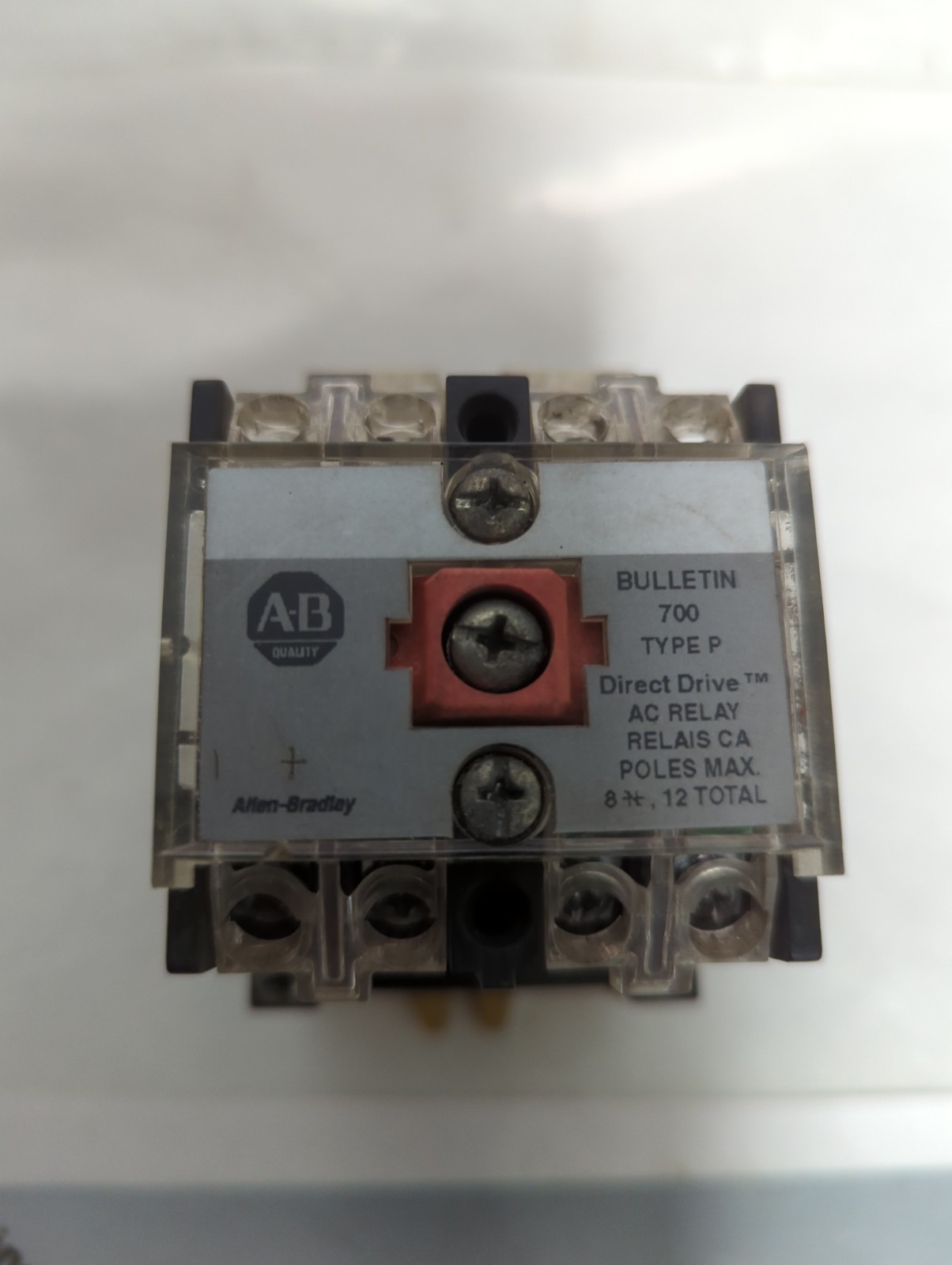 Used ALLEN BRADLEY,700-P400 A1,AC RELAY PRE-OWNED