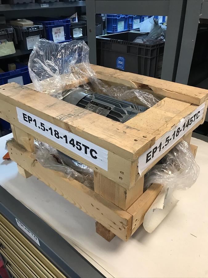 Used Epic Plus,EP1.5-18-145TC, Severe Duty Motor 1.5HP 1750RPM 230/460V Fr 145TC NOS