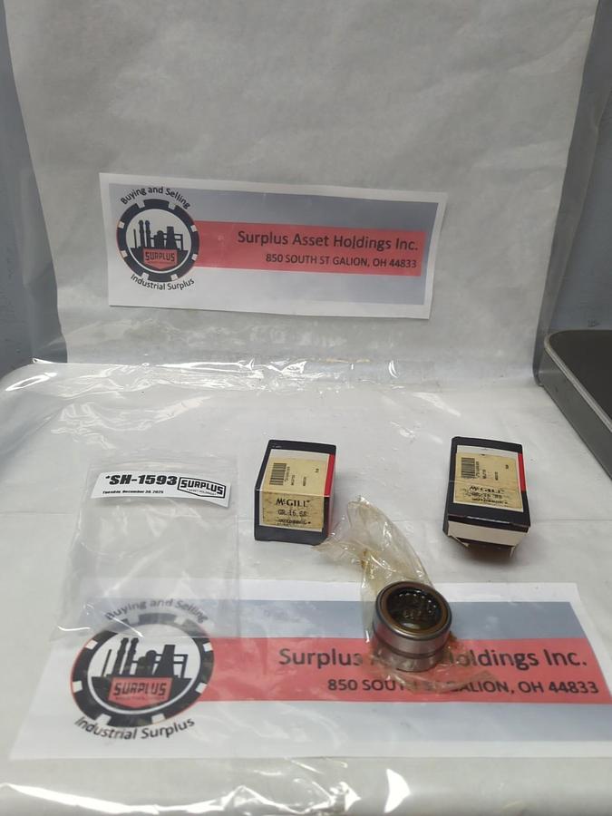 MCGILL,GR 16 SS,GUIDEROL NEEDLE ROLLER BEARING LOT OF 2 NOS