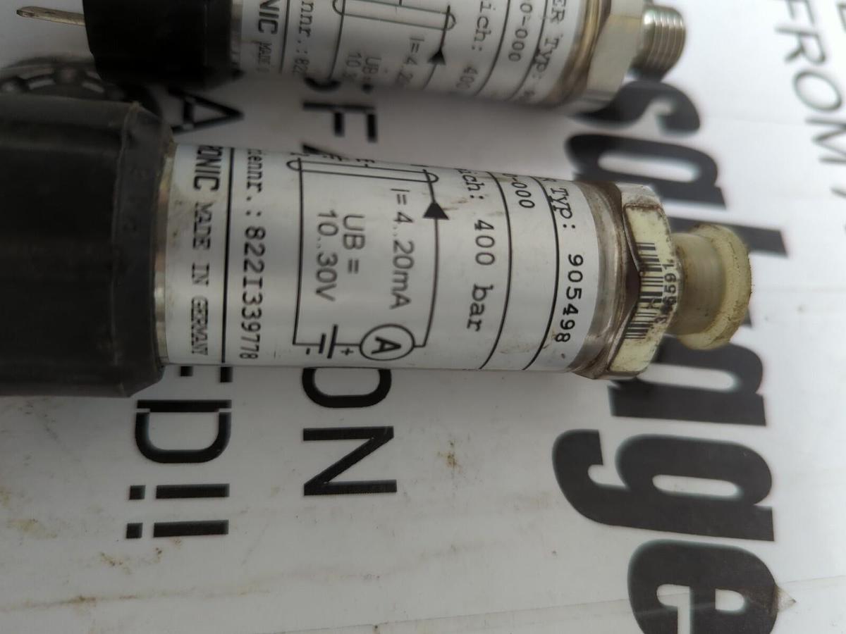 HYDAC DRUCKUMFORMER,TYPE 905498 3045-A-400-000,PRESSURE TRANSDUCER LOT OF 2