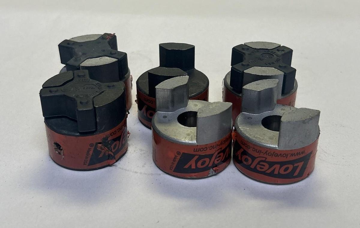 Used LOVEJOY,L-070,JAW COUPLING LOT OF 6