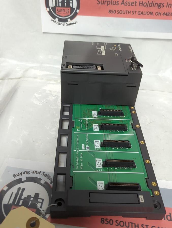 Used MITSUBISHI,A1SJHCPU-A,CPU UNIT WITH 5 CARD RACK  PRE-OWNED
