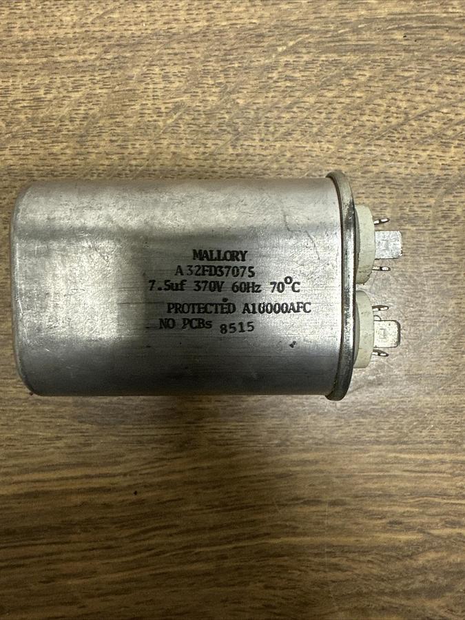 Used Mallory,A32FD37075,Capacitor