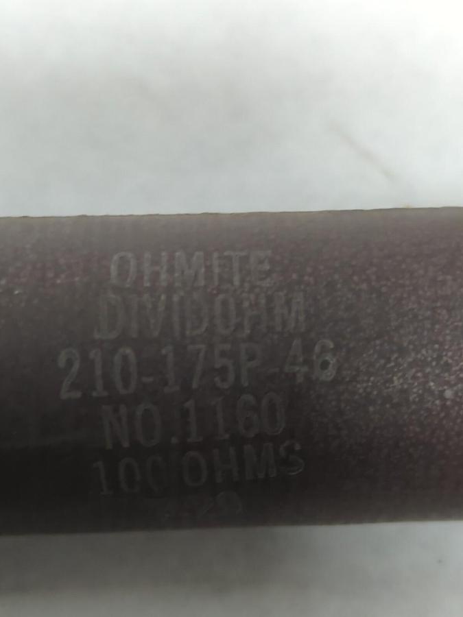 Used OHMITE,1160,RESISTOR 100 OHMS PRE-OWNED
