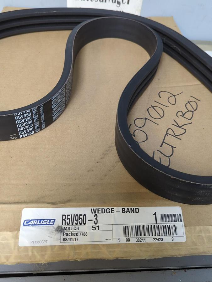 CARLISLE,R5V950-3,WEDGE BAND BELT NOS