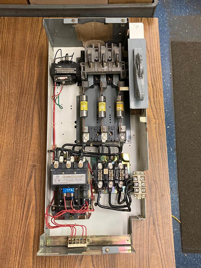 Used Allen-Bradley,2100 2112B,Size 3 Fused MCC 32 INCH Starter Feeder Bucket