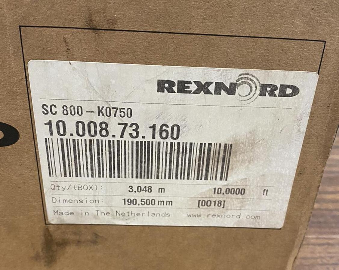 Used Rexnord,SC800,Carbon Steel Tabletop Conveyor Chain SC 800-K0750 7.5 INx10FT NOS