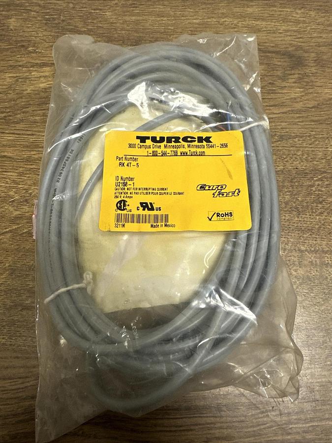 Turck,RK 4T-5 U2158-1,Cordset