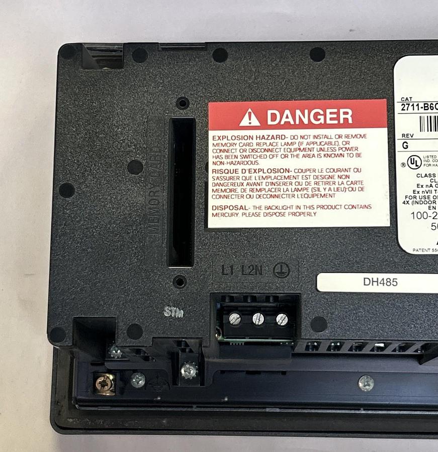 Used ALLEN BRADLEY,2711-B6C2,PANELVIEW 600