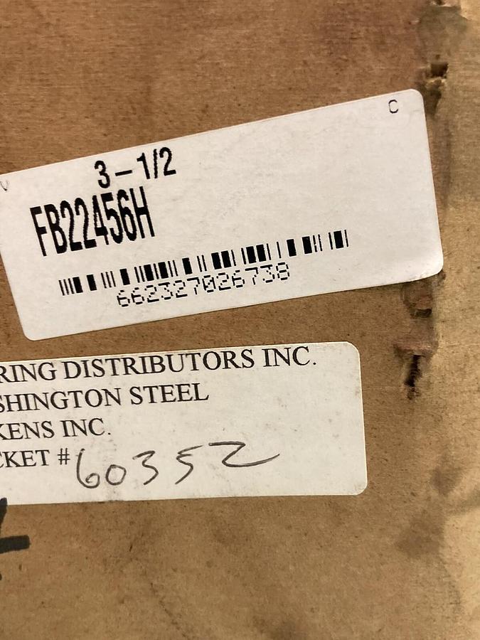 Used Link-Belt,FB22456H,Flange Roller Bearing 3-1/2 Inch