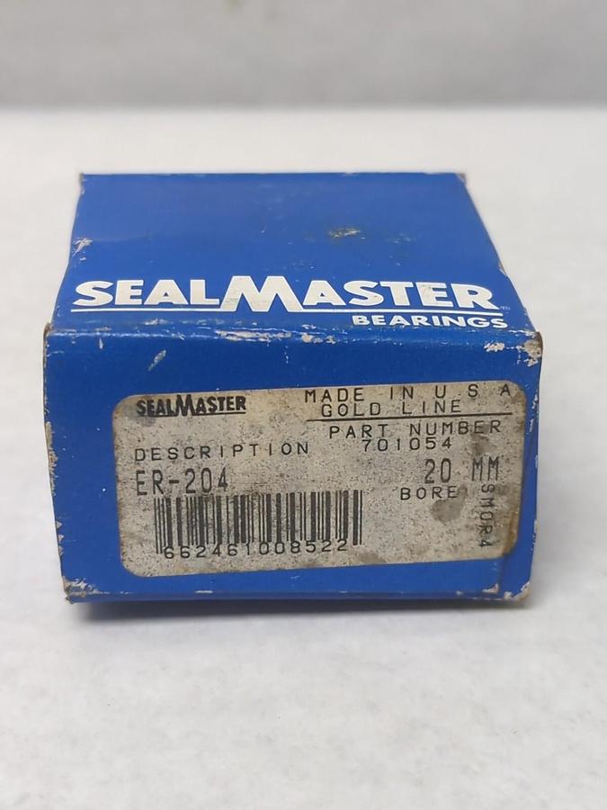 SEALMASTER,ER-204,BALL BEARING INSERT 20MM BORE NOS