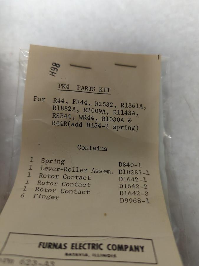 FURNAS,PK-4,PARTS KIT NOS