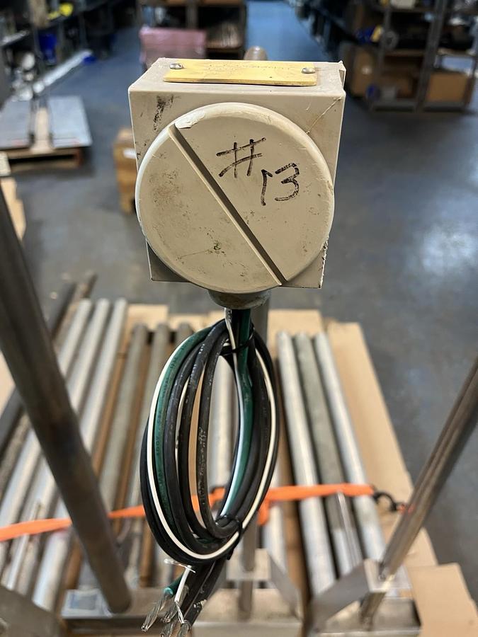 Used PROCESS TECHNOLOGY,3LS18436-R40PII,3 ELEMENT SS 18kW 480V IMMERSION HEATER 36x40