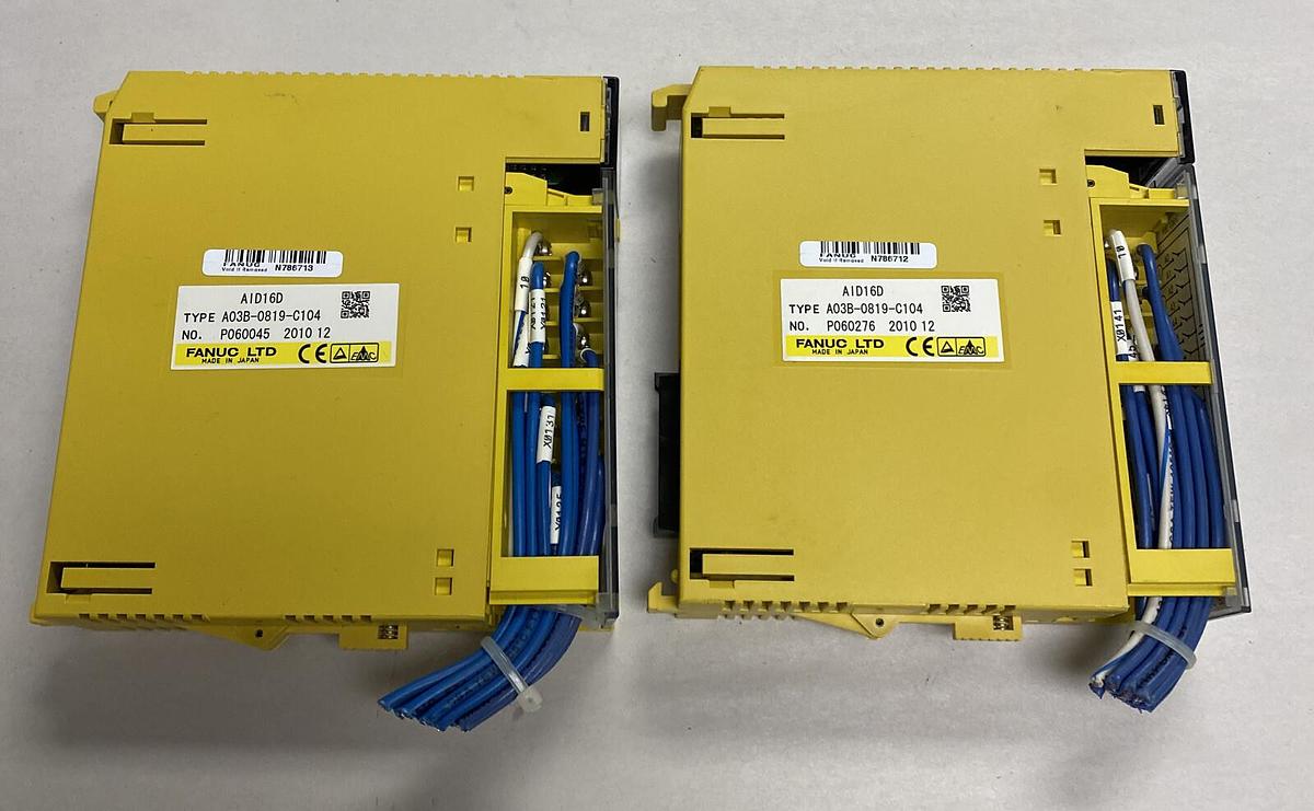 Used FANUC,A03B-0819-C104,Input Module Lot Of 2