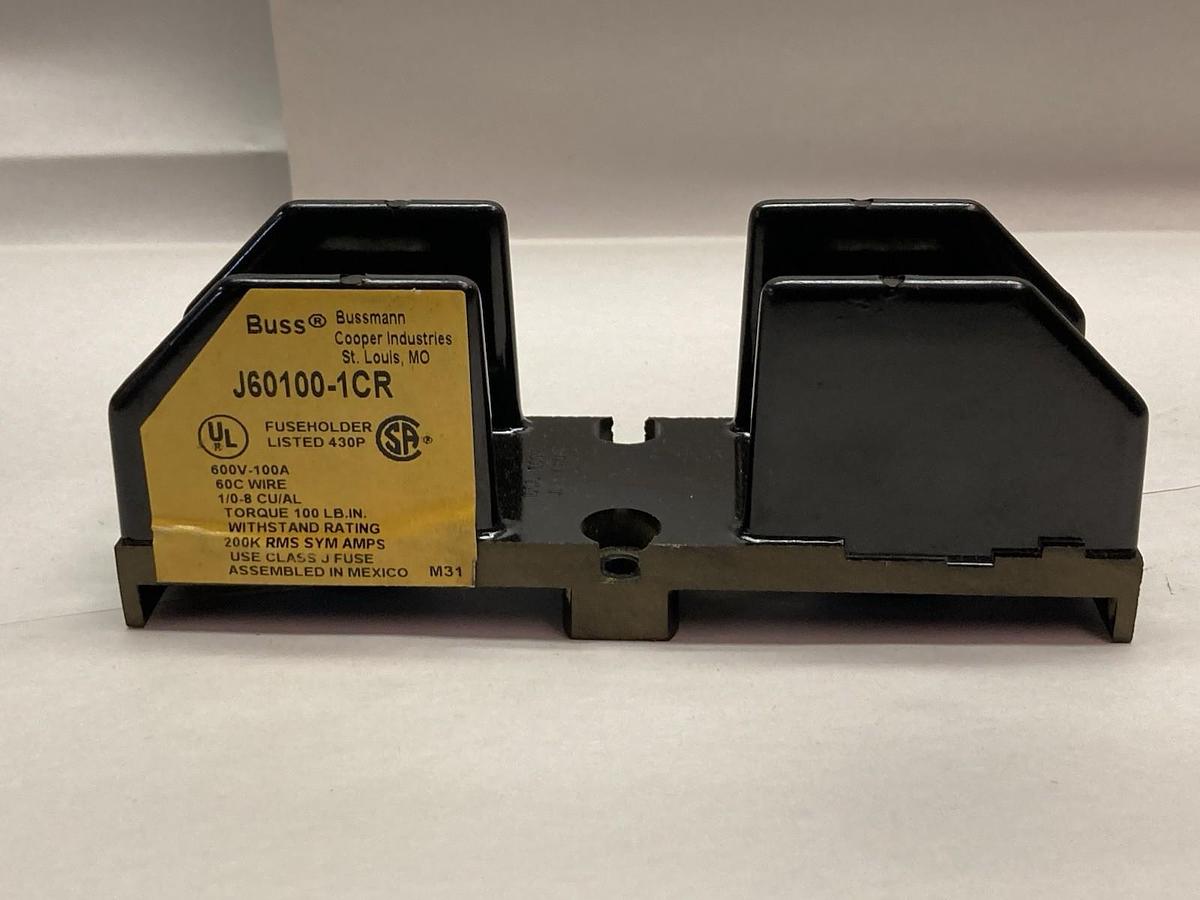 Used Cooper Bussmann,J60100-1CR,1-Pole Fuse Holder Class J 100A 600V