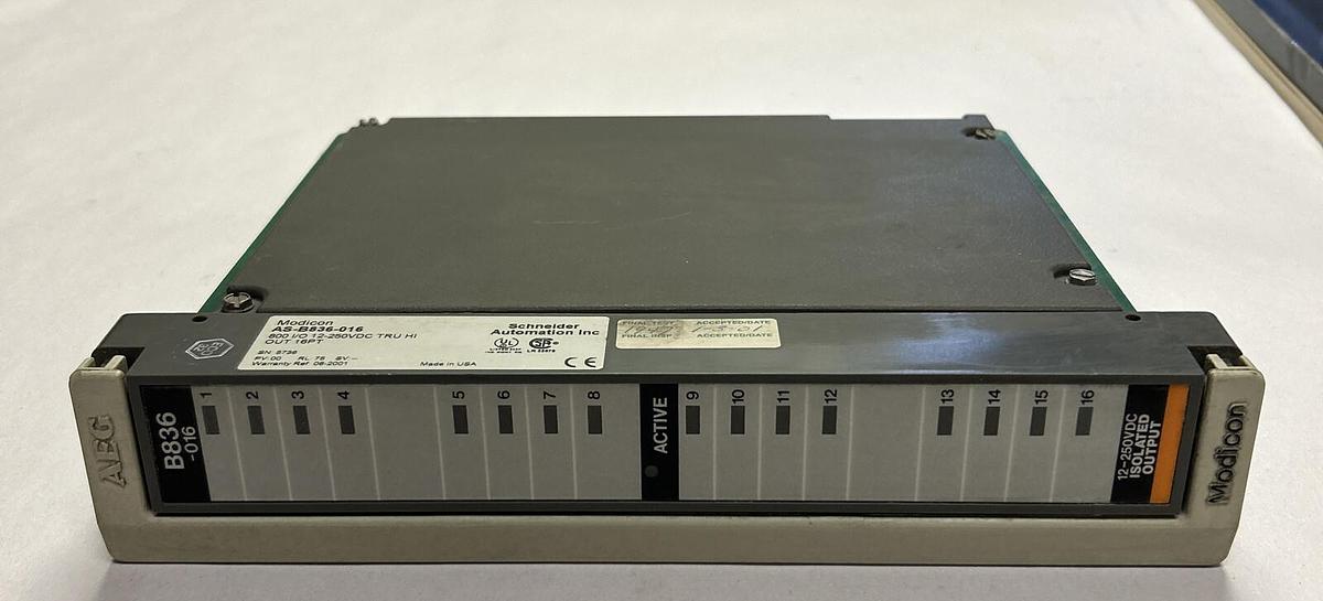 Used MODICON,AS-B836-016,I/O MODULE
