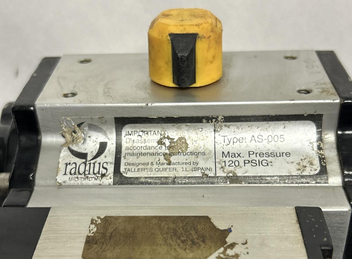 Used RADIUS,AS-005,PNEUMATIC ACTUATOR