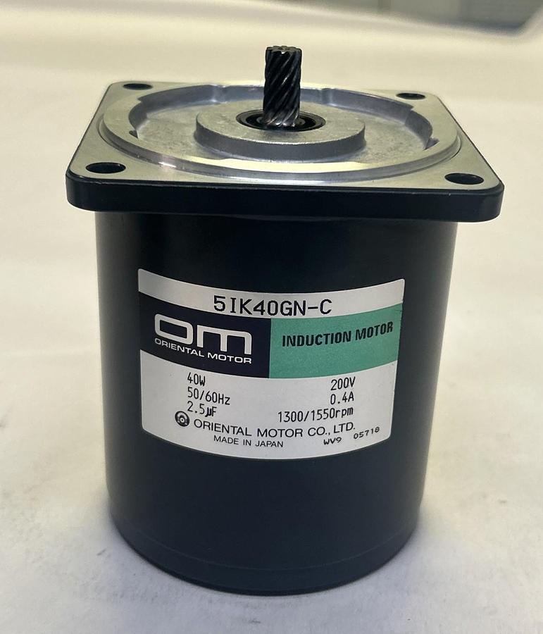 Used ORIENTAL MOTOR,5IK40GN-C,INDUCTION MOTOR