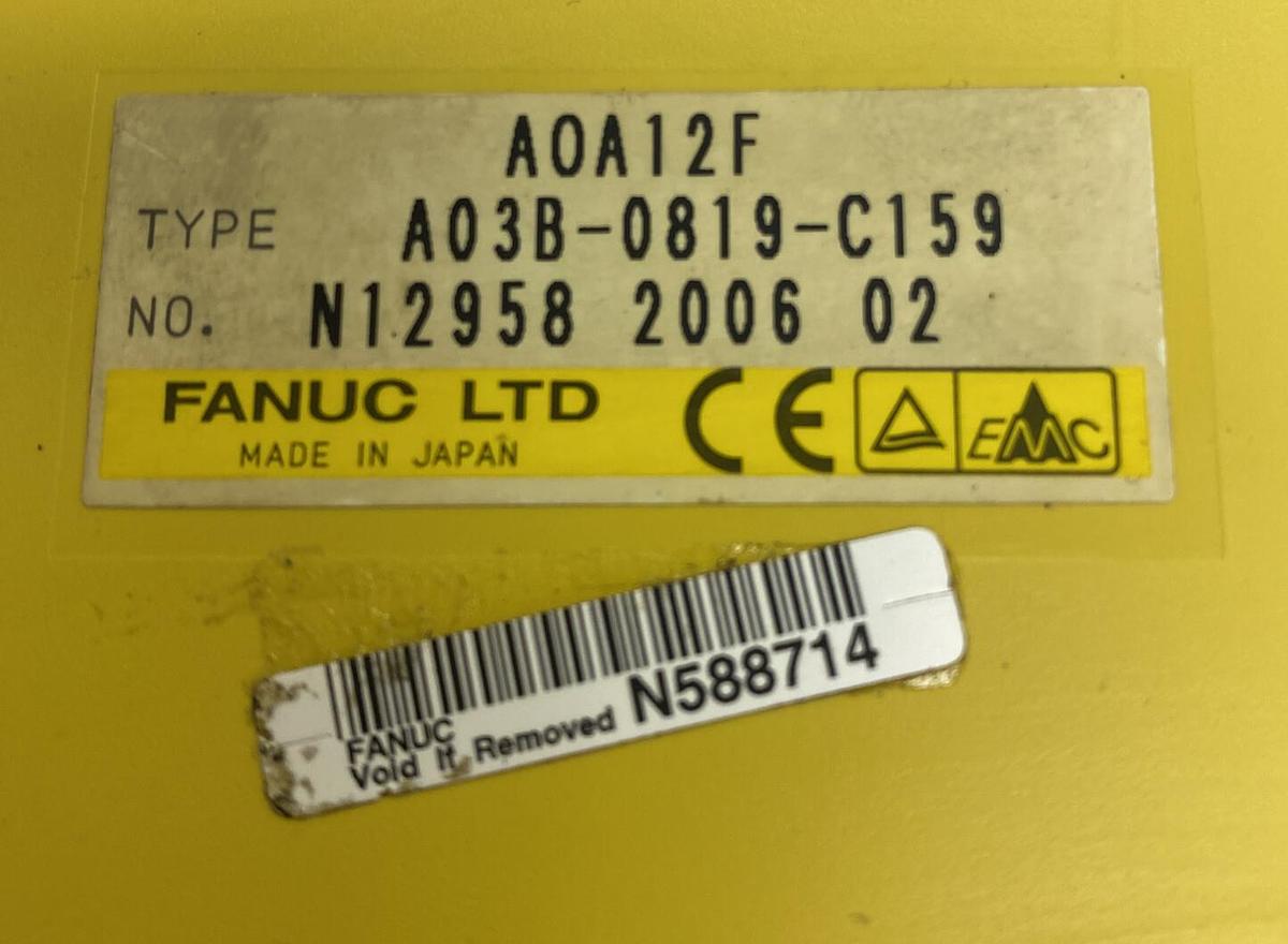 Used FANUC,A03B-0819-C159,OUTPUT MODULE A0A12F