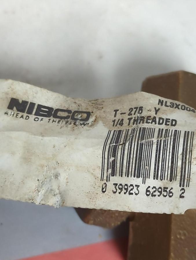 NIBCO,T-275-Y 1/4,TFE DISC GLOBE VALVE 1/4 INCH NOS