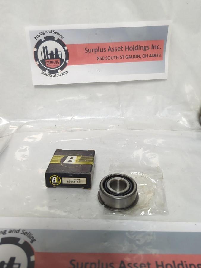 NACHI,5204A,DOUBLE ROW ANGULAR CONTACT BEARING W/ SNAP RING 20MM BORE NOS