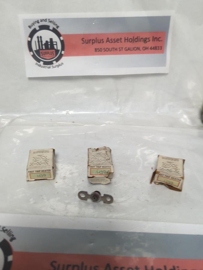 CUTLER HAMMER,H39,THERMAL OVERLOAD HEATER ELEMENT LOT OF 3 NOS