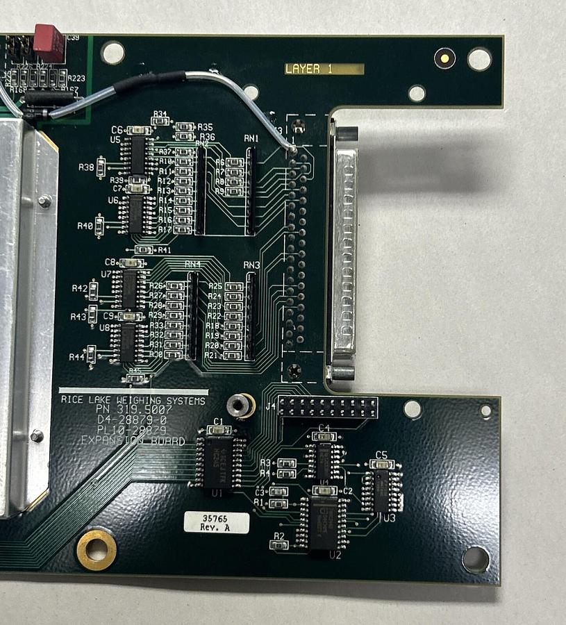 Used RICE LAKE WEIGHING SYSTEMS,319.5007,EXPANISION CIRCUIT BOARD