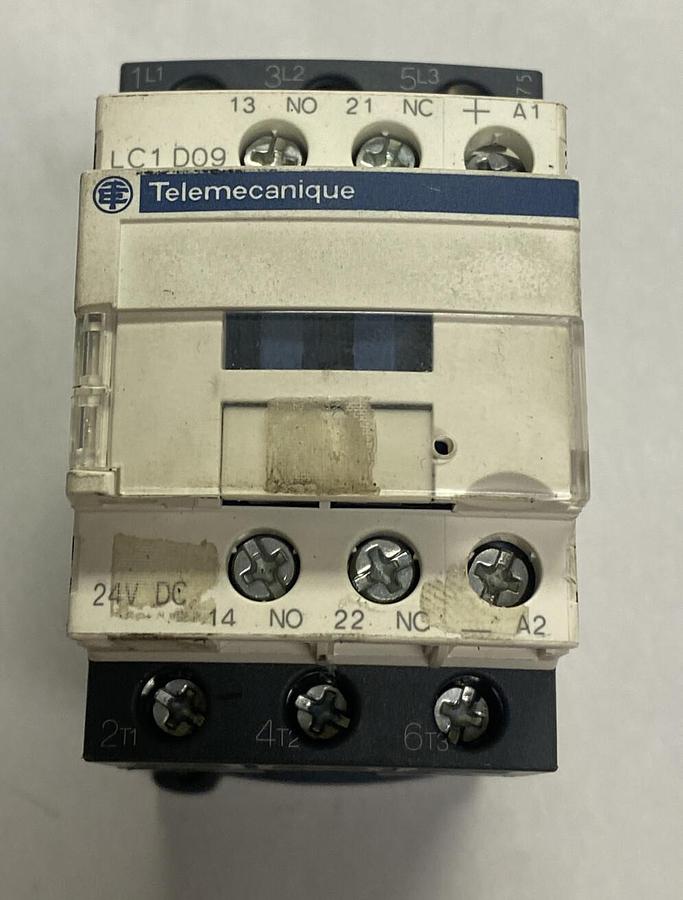 Used TELEMECANIQUE,LC1D09BD,CONTACTOR 35A 600V