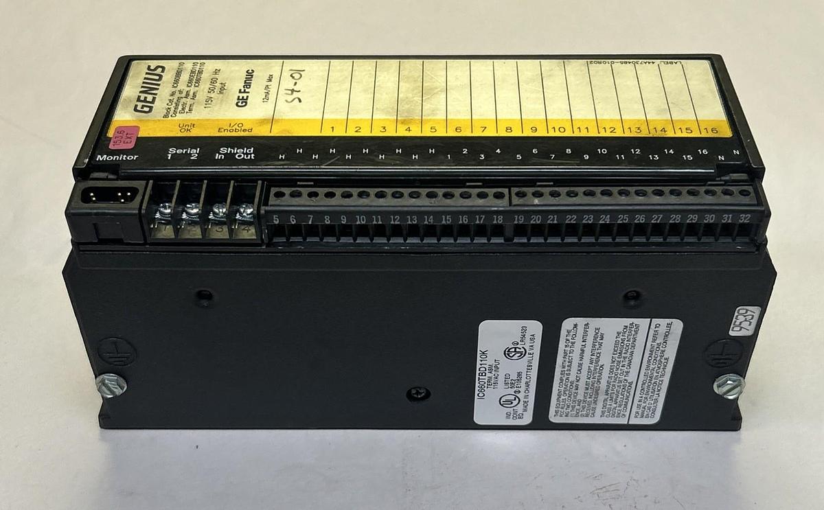 Used GE FANUC,IC660BBD110,GENIUS BLOCK I/O MODULE