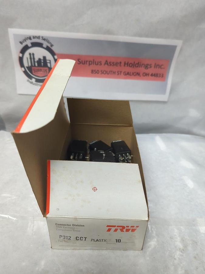 TRW,P312,CCT PLASTIC 12 PIN CINCH CONNECTORS LOT OF 10 NOS