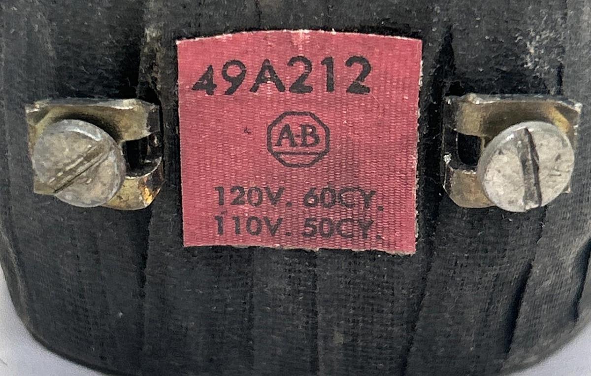 Used ALLEN BRADLEY,49A212,COIL 110/120V