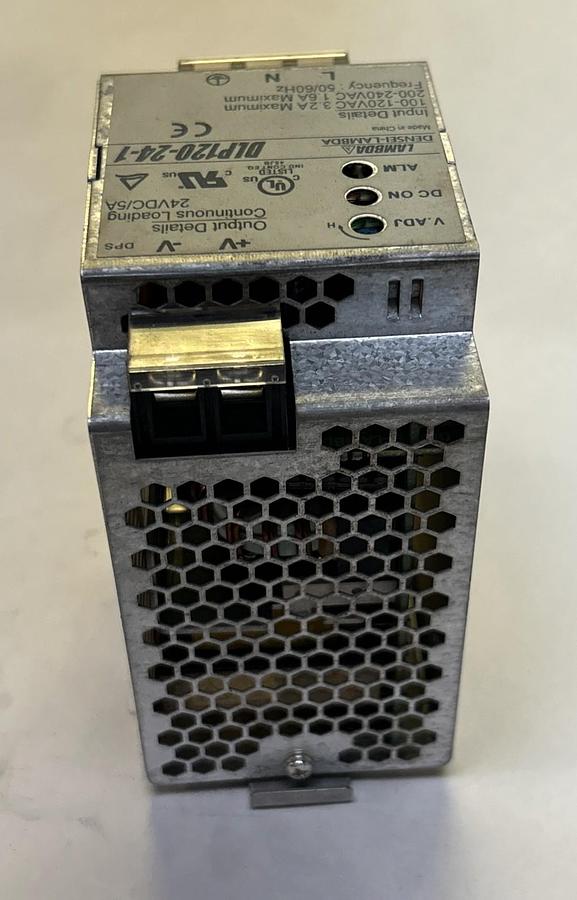 Used TDK LAMBDA,DLP120-24-1,POWER SUPPLY 24VDC 5A