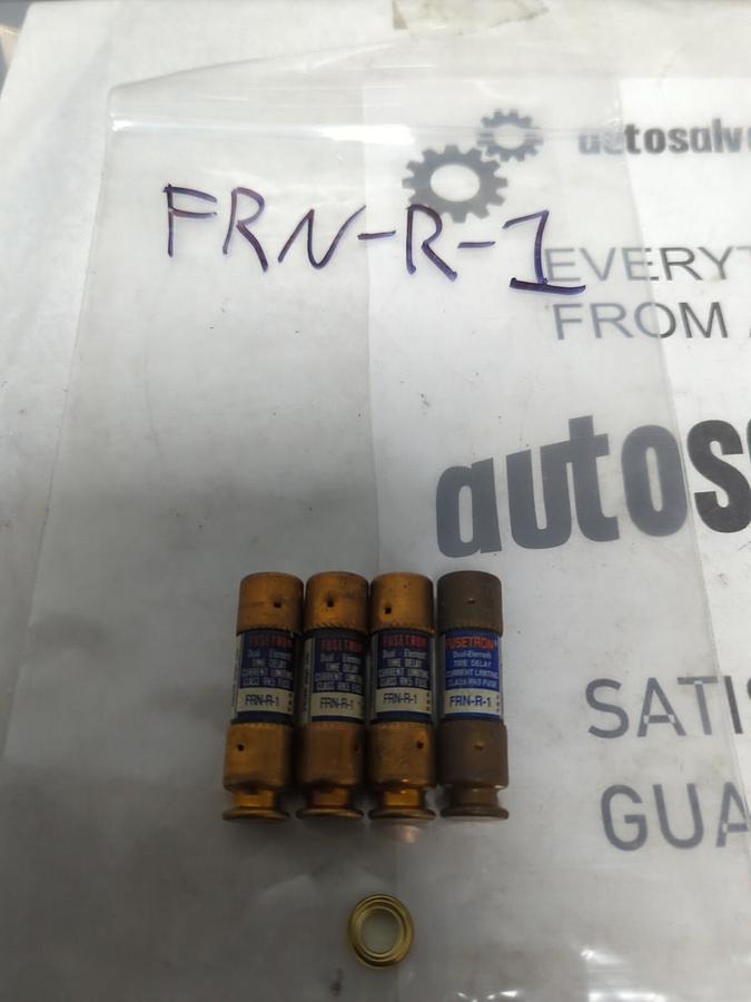 COOPER BUSSMANN,FRN-R-1,FUSETRON 1 AMP FUSES LOT OF 4 NOS