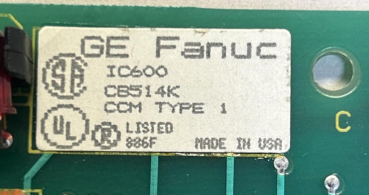 Used GE FANUC,IC600CB514K,COMMUNICATIONS CONTROL MODULE