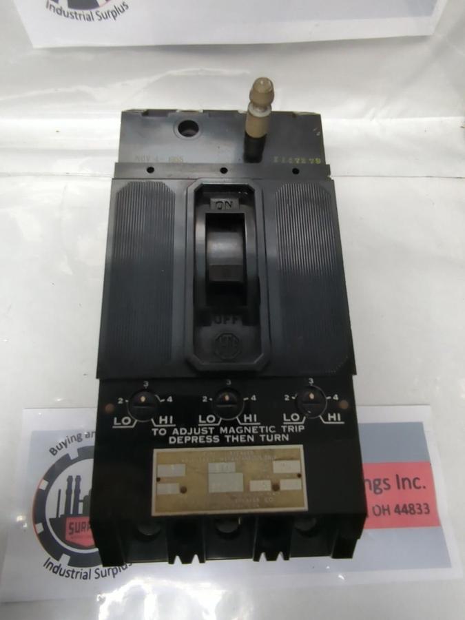 Used I-T-E,ETI,CIRCUIT BREAKER 3-POLE 600AC PRE-OWNED