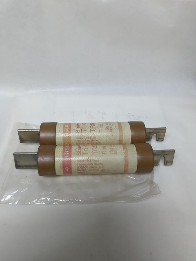 Used GOULD SHAWMUT,TRS-125R,TRI-ONIC FUSE LOT OF 2
